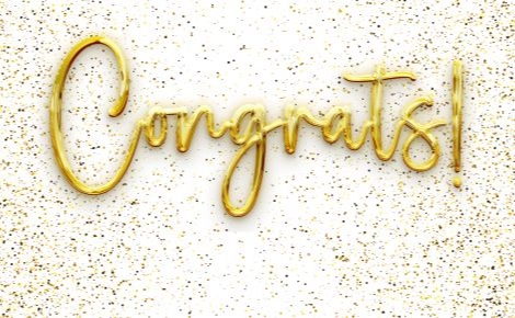 congrats with confetti