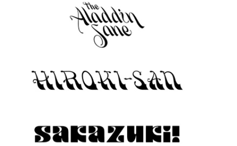 HIROKI-San, The Aladdin Sane, Sakazukilogo