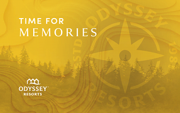 odyssey resorts physical gift card design