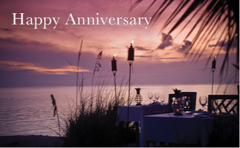 eGift card image if the beach at sunset with the text 