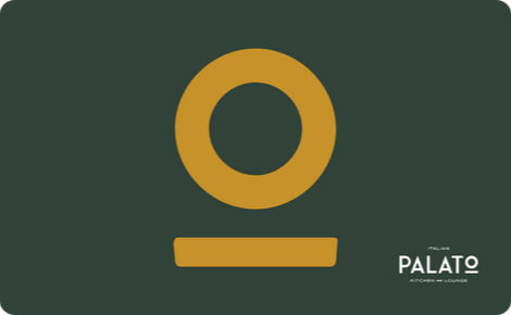 eGift card image with the Palato logo