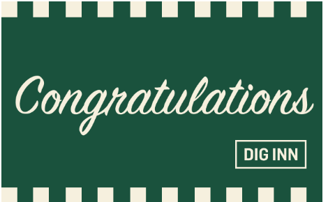 Dig Inn. Congratulations Gift Card.
