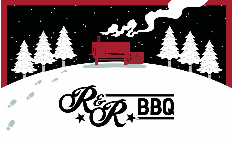 winter scene with a smoker