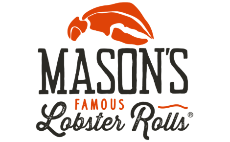 Mason's Famous Lobster Rolls LOGO with Lobster Claw above text