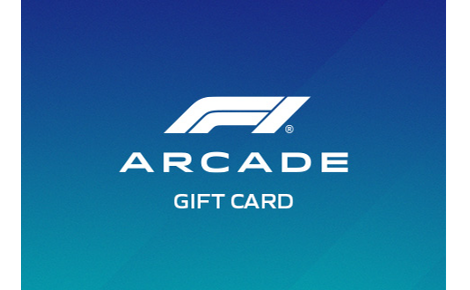 eGift card image with the F1 Arcade logo and the text 