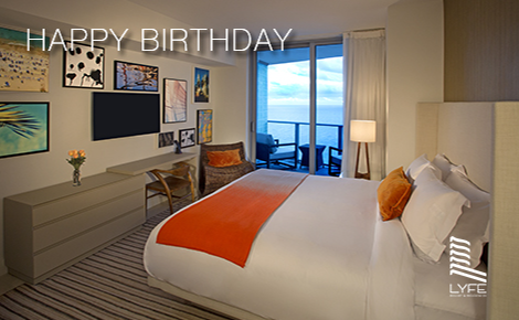 eGift card image of a suite with the text 