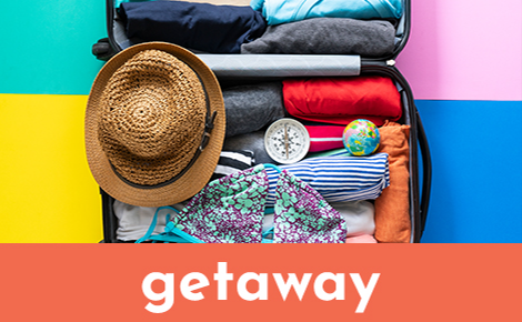 getaway and suitcase