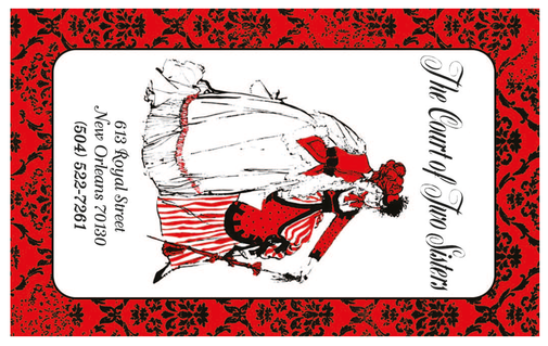 court of two sisters physical gift card design