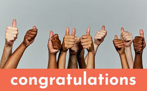 congratulations and thumbs up