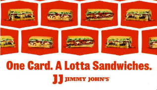 jimmy johns multiple sandwiches gift card design