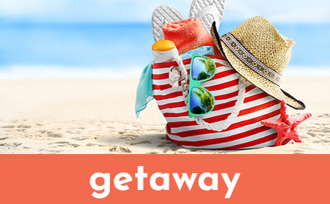 getaway and bag and beach