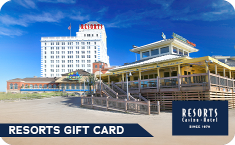 eGift card image of the resort and the beach with the text 