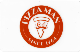 Pizza man gift card design