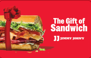 Jimmy johns gift design with bow sandwich