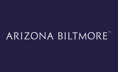 The Arizona Biltmore logo in white text in front of a navy color
