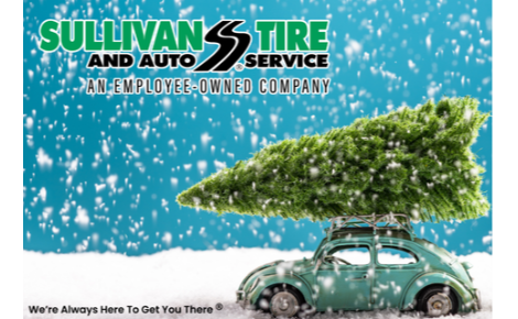 eGift card image with a car with a Christmas tree and the txt 