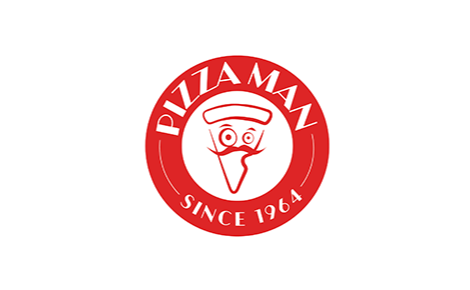 eGift card image of the Pizza Man logo