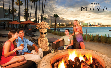 eGift card image of guest around the fire pit 