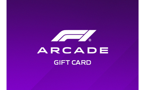 eGift card image with the F1 Arcade logo and the text 