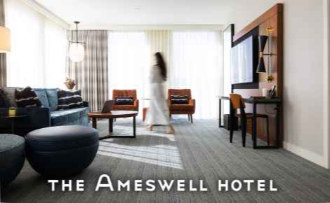 Image of a woman in the Arbor Suite
