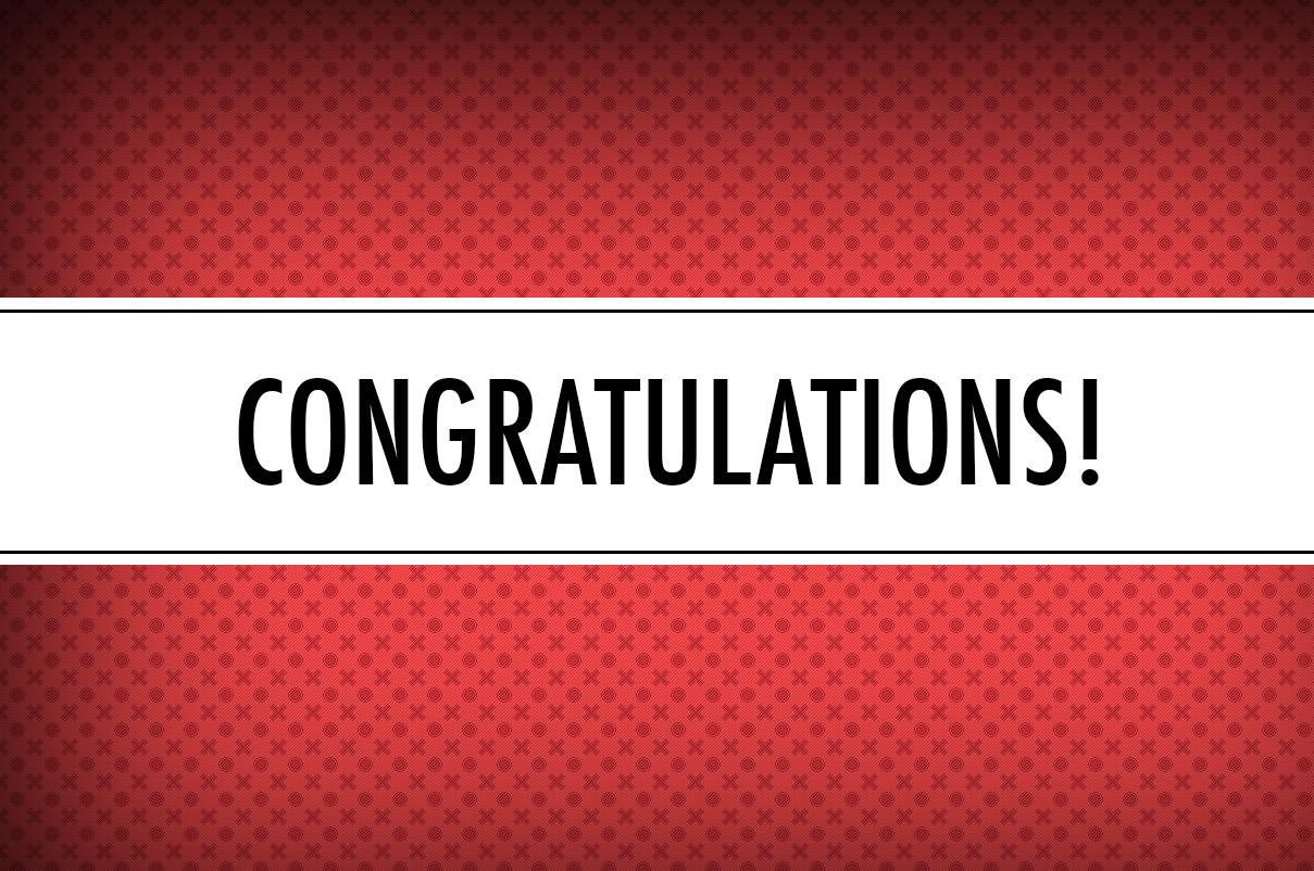 Congratulations