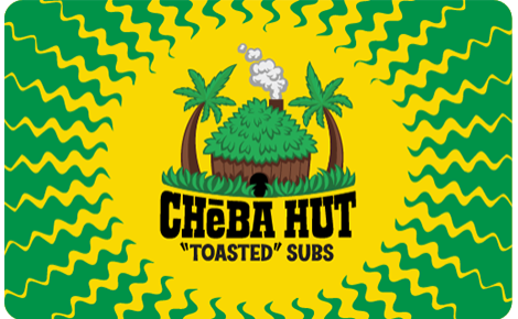 Cheba Hut Logo Yellow Sunburst