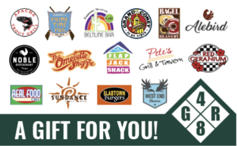 eGift card image with the various restaurant logos and the text 