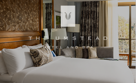 eGift card image of a guest room with The Umstead logo