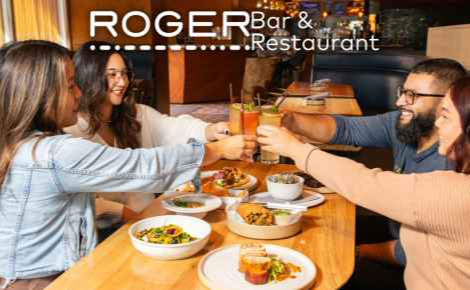 Image of a group of diners enjoying a meal
