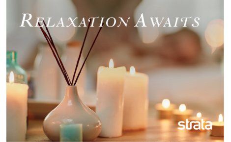 Relaxation awaits candles