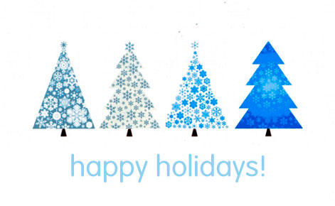 Christmas tree design with the text 