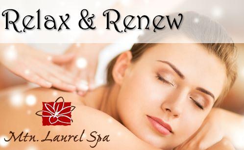 Image of lady receiving a massage with the text 
