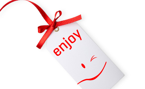 Gift card tag with 