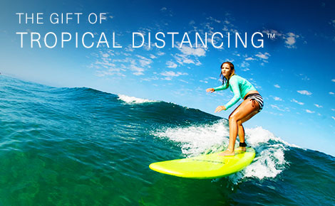 Gift card image of a surfer with the text 
