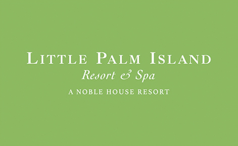 Gift card image of the Little Palm Island Resort & Spa logo on a green background
