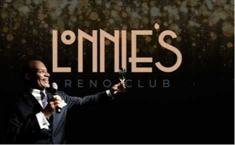 eGift card image of a jazz singer and the Lonnie's Reno Club logo