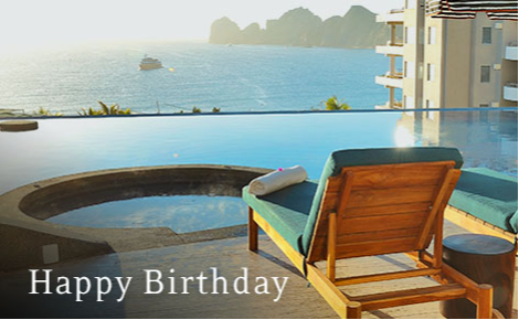 eGift card image of the infinity pool with the text 