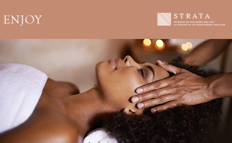 eGift card image of a lady having a head massage with the text 