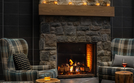 Gift card image of fireplace