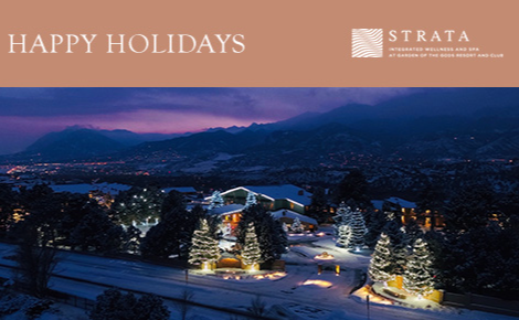 eGift card image of the resort decked our for Christmas with the text 