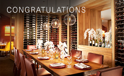 Gift card image of the restaurant with the text “Congratulations”