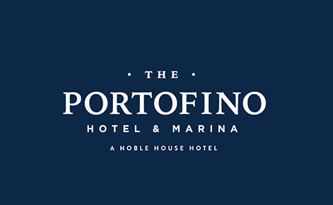 Gift card image of The Portofino logo on a navy background
