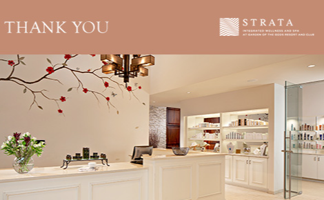 eGift card image of the lobby with the text 