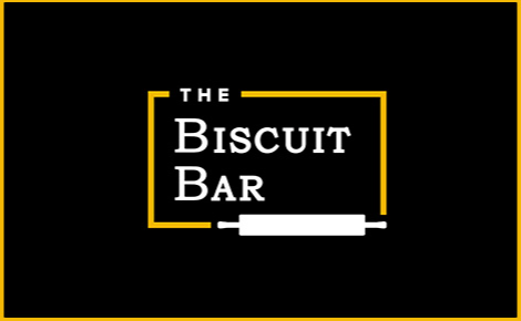 eGift card image of the Biscuit Bar logo on a black background