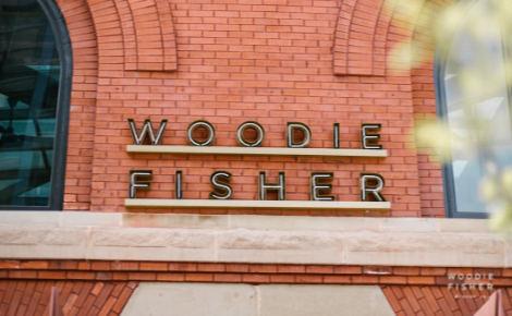 The Woodie Fisher building entrance