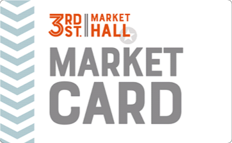 3rd st. market hall physical gift card design
