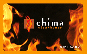 chima steakhouse physical gift card design