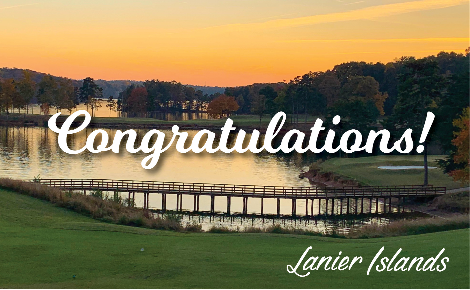 eGift card image of the golf course with the text 