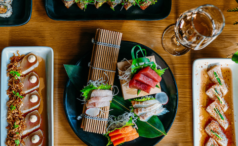 Photo of Bamboo Sushi dishes.
