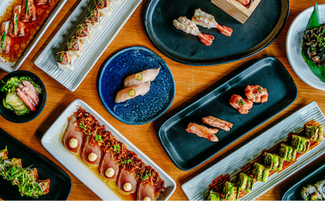 Photo of Bamboo Sushi dishes.